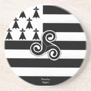 Dessous De Verre En Grès Drapeau breton (breton)