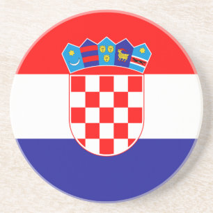 Dessous De Verre En Grès Drapeau croate