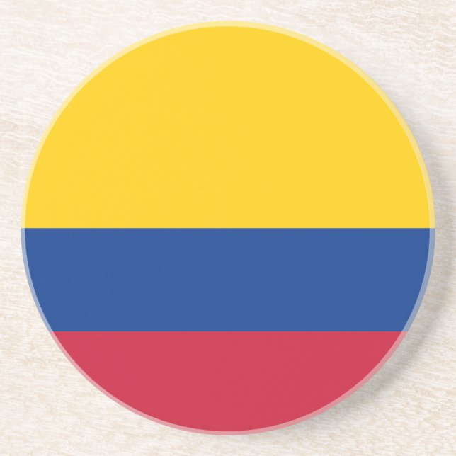 Dessous De Verre En Grès Drapeau de Colombie (Devant)
