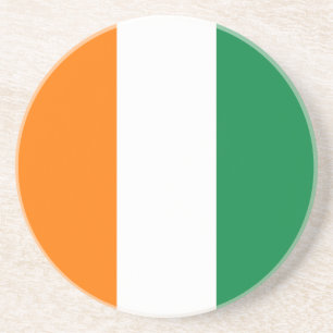 Dessous De Verre En Grès Drapeau de Côte d'Ivoire