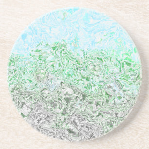 Dessous De Verre En Grès Drapeau de fierté Autoromantique Trippy Boho Groov