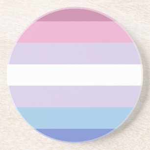 Dessous De Verre En Grès drapeau de fierté de bigender