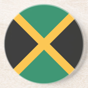 Dessous De Verre En Grès Drapeau de la Jamaïque