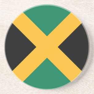 Dessous De Verre En Grès Drapeau de la Jamaïque