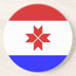 Dessous De Verre En Grès Drapeau de la Mordovie