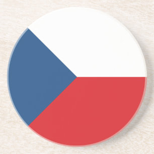 Dessous De Verre En Grès Drapeau de la République tchèque