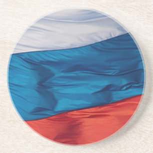 Dessous De Verre En Grès Drapeau de la Russie