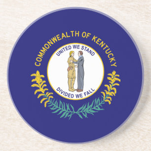 Dessous De Verre En Grès Drapeau de l'État du Kentucky