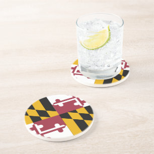 Dessous De Verre En Grès Drapeau de l'État du Maryland