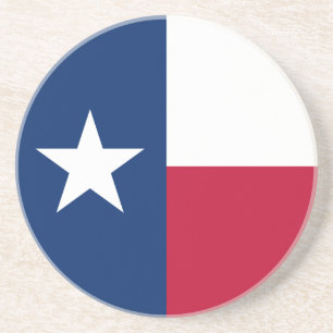 Dessous De Verre En Grès Drapeau de l'État du Texas
