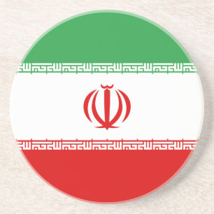 Dessous De Verre En Grès Drapeau de l'Iran