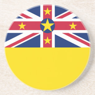 Dessous De Verre En Grès Drapeau de Niue