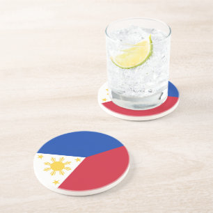 Dessous De Verre En Grès drapeau des Philippines