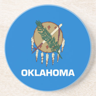Dessous De Verre En Grès Drapeau d'État de l'Oklahoma