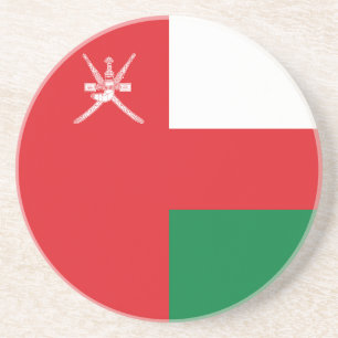 Dessous De Verre En Grès Drapeau d'Oman