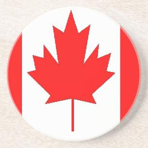 Dessous De Verre En Grès Drapeau du Canada