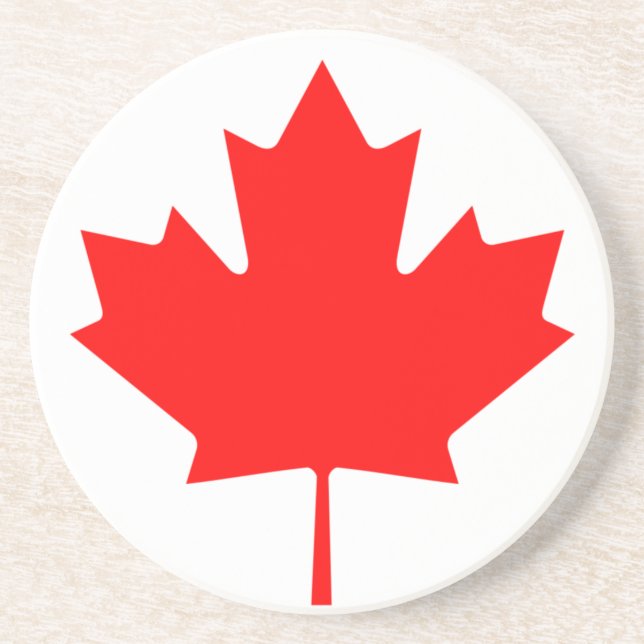 Dessous De Verre En Grès Drapeau du Canada (Devant)