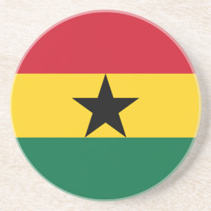 Dessous De Verre En Grès Drapeau du Ghana