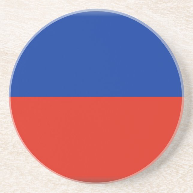 Dessous De Verre En Grès Drapeau du Haïti (Devant)