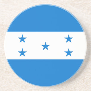 Dessous De Verre En Grès Drapeau du Honduras
