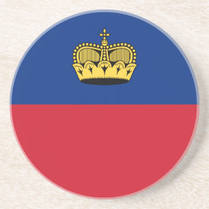 Dessous De Verre En Grès Drapeau du Liechtenstein