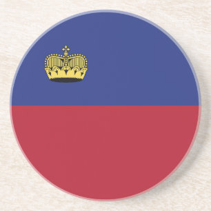 Dessous De Verre En Grès Drapeau du Liechtenstein