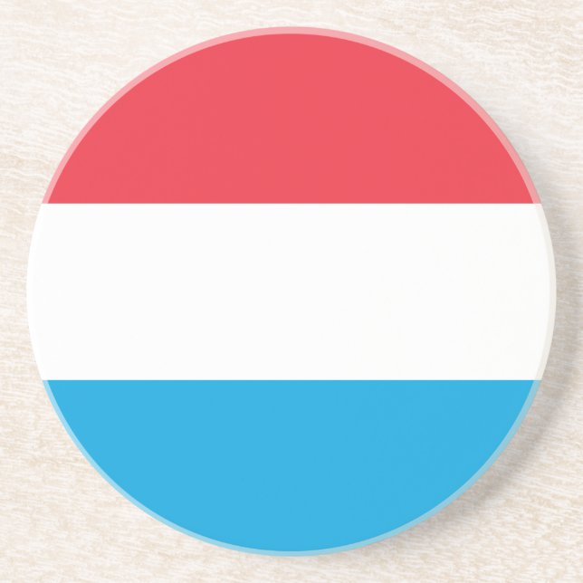 Dessous De Verre En Grès Drapeau du Luxembourg (Devant)