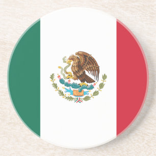 Dessous De Verre En Grès Drapeau du Mexique
