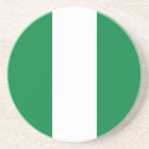 Dessous De Verre En Grès Drapeau du Nigeria
