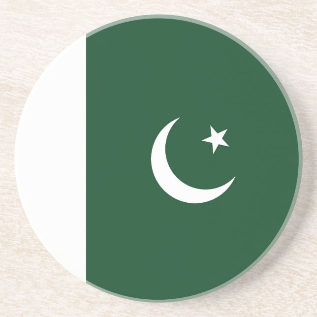 Dessous De Verre En Grès Drapeau du Pakistan (Devant)