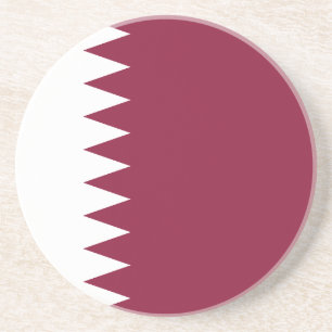 Dessous De Verre En Grès Drapeau du Qatar