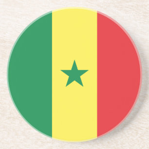 Dessous De Verre En Grès Drapeau du Sénégal