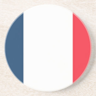 Dessous De Verre En Grès Drapeau français