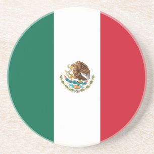 Dessous De Verre En Grès Drapeau mexicain