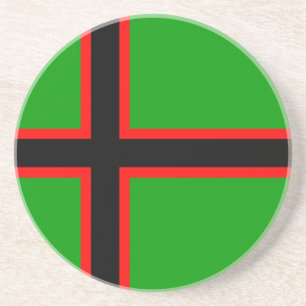 Dessous De Verre En Grès Drapeau national de Carélie