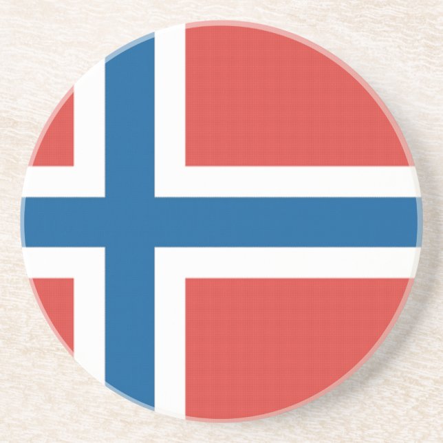 Dessous De Verre En Grès Drapeau norvégien (Devant)