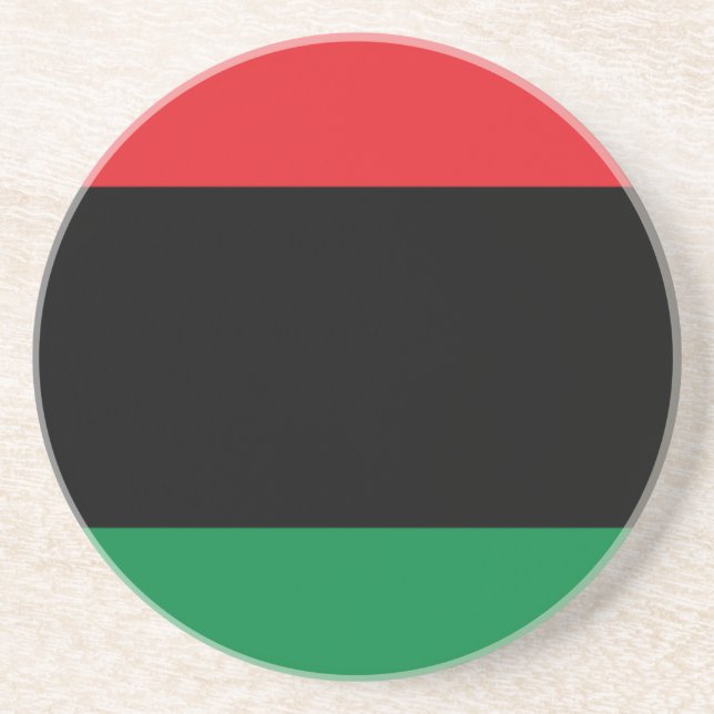 Dessous De Verre En Grès Drapeau panafricain (Devant)