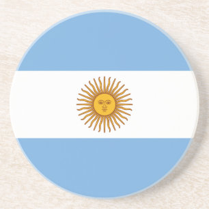 Dessous De Verre En Grès Drapeau patriotique argentin