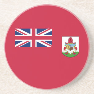 Dessous De Verre En Grès Drapeau patriotique des Bermudes