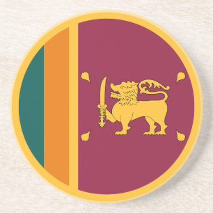 Dessous De Verre En Grès Drapeau Sri Lanka