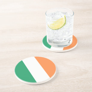 Dessous De Verre En Grès drapeau tricolore irlandais patriotique moderne