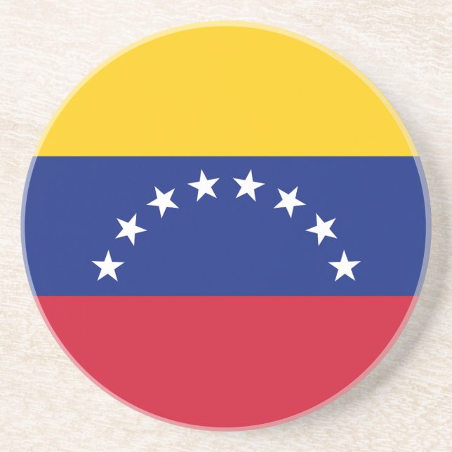 Dessous De Verre En Grès Drapeau Venezuela (Devant)