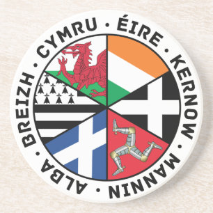 Dessous De Verre En Grès Drapeaux des nations celtes
