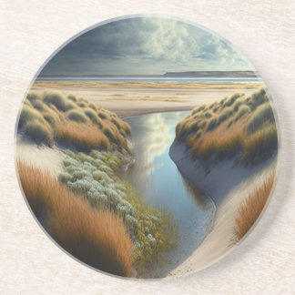 Dessous De Verre En Grès Dunes côtières néerlandaises