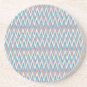 Dessous De Verre En Grès Dusty rose et bleu iKat