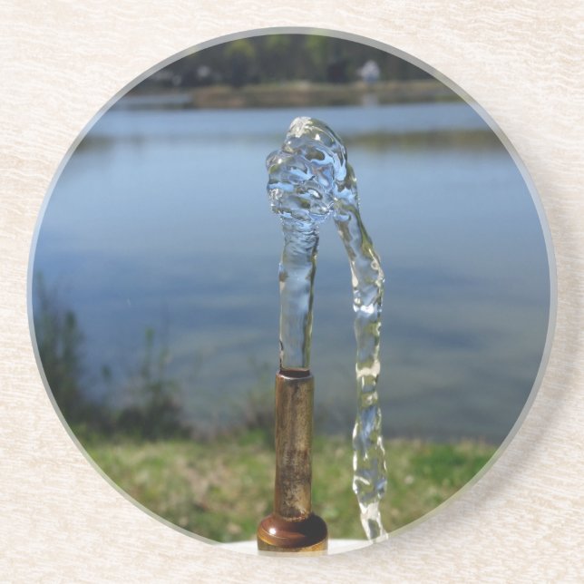 Dessous De Verre En Grès eau potable (Devant)