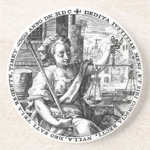 Dessous De Verre En Grès Échelles de justice