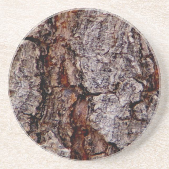 Dessous De Verre En Grès écorce d'arbre (Devant)