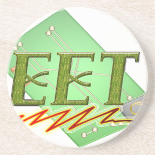 DESSOUS DE VERRE EN GRÈS EET - LOGO DE LA COMMISSION DES CIRCUITS TECHNIQUE