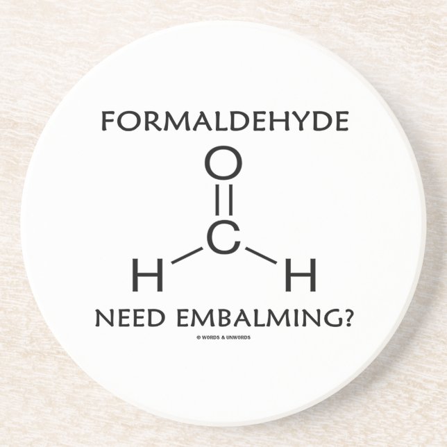 Dessous De Verre En Grès Embaumement du besoin de formaldéhyde ? (Molécule (Devant)